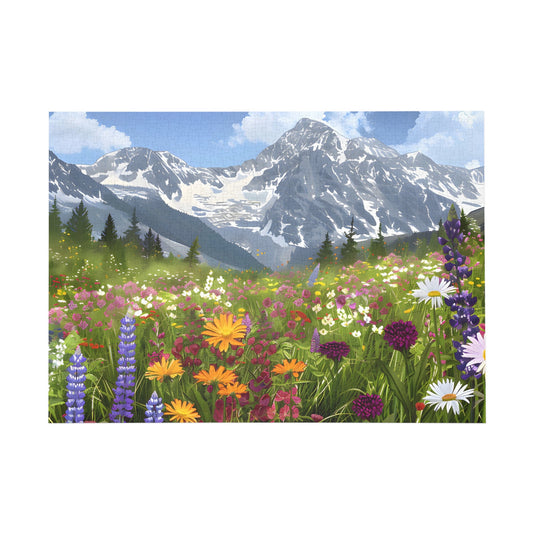 Alpine Meadow Blooms Jigsaw Puzzle - Peatsy