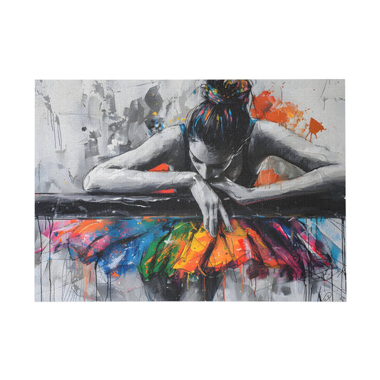 Colorful Ballet Repose Jigsaw Puzzle - Peatsy