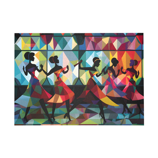 Colorful Dance Mosaic Jigsaw Puzzle - Peatsy