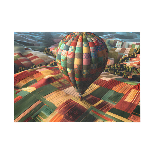 Patchwork Balloon Adventure Jigsaw Puzzle - Peatsy