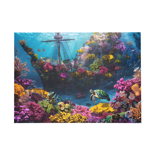 Sunken Ship Coral Haven Jigsaw Puzzle - Peatsy