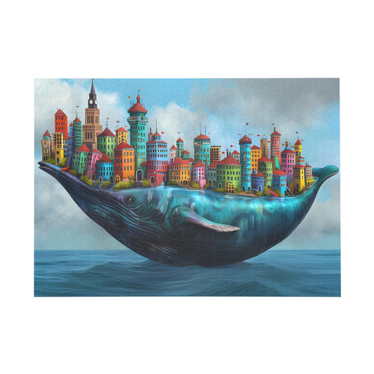 Whale City Dreamscape Jigsaw Puzzle - Peatsy