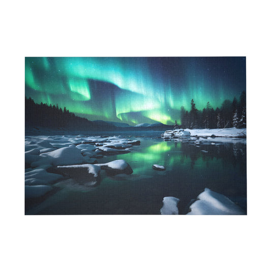 Aurora Reflections: Mystical Northern Lights Jigsaw Puzzle - Puzzle - Peatsy Puzzles