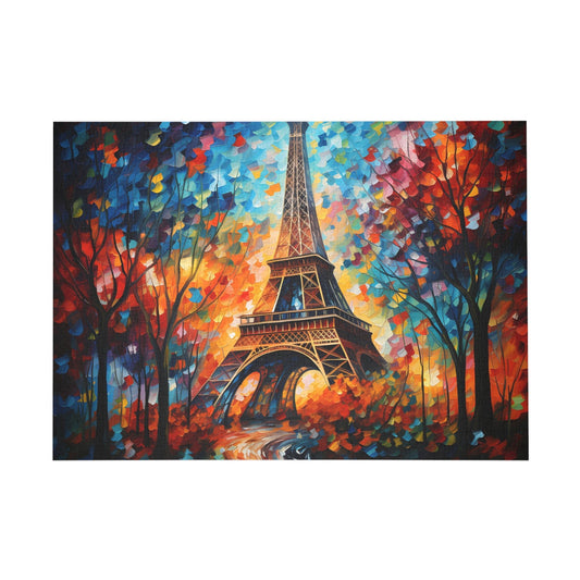 Autumnal Vibrance at the Eiffel Tower Jigsaw Puzzle - Puzzle - Peatsy Puzzles