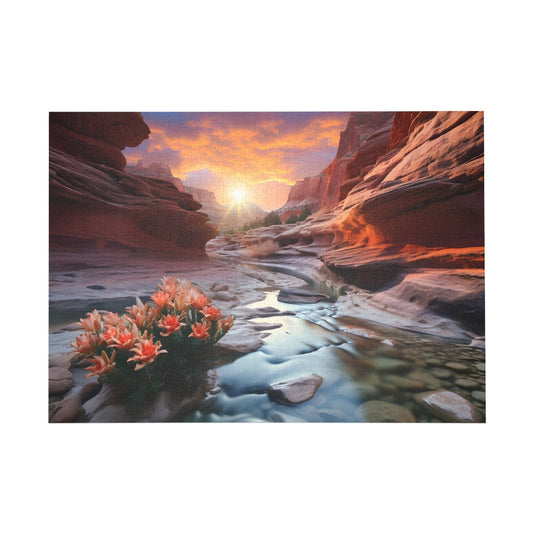 Canyon Sunset Serenity Jigsaw Puzzle - Puzzle - Peatsy Puzzles