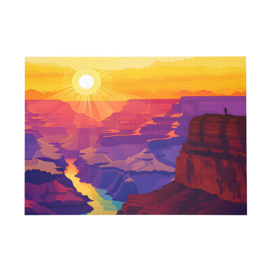 Canyon Sunset Silhouette Jigsaw Puzzle - Puzzle - Peatsy Puzzles
