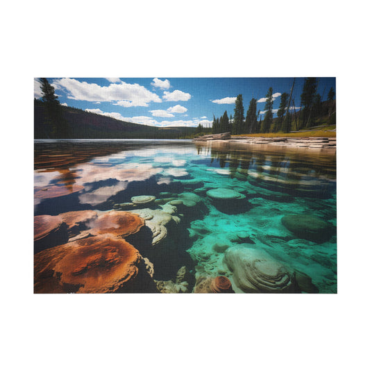Colorful Grand Prismatic Spring of Yellowstone: A Spectacular Jigsaw Puzzle Adventure - Puzzle - Peatsy Puzzles