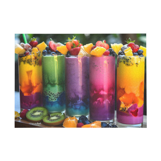 Colorful Smoothie Delight Jigsaw Puzzle - Puzzle - Peatsy Puzzles