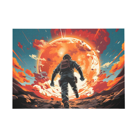 Cosmic Adventure: Race to the Red Planet Jigsaw Puzzle - Puzzle - Peatsy Puzzles