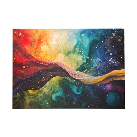 Cosmic Dance of Colors Jigsaw Puzzle - Puzzle - Peatsy Puzzles