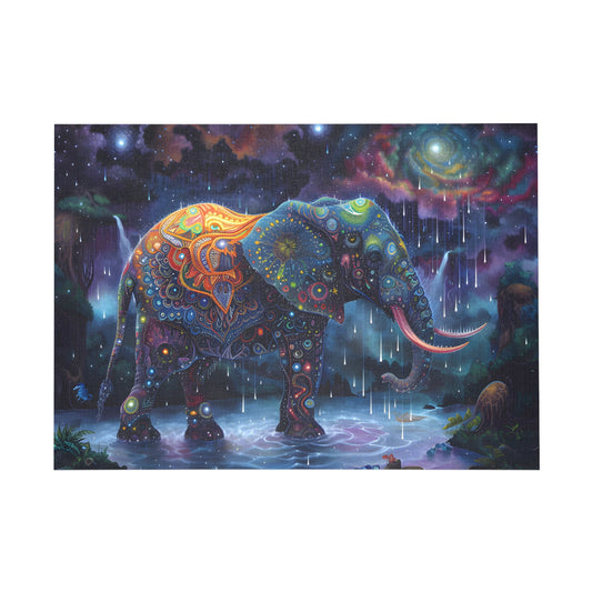 Cosmic Elephant Sanctuary Jigsaw Puzzle - Puzzle - Peatsy Puzzles
