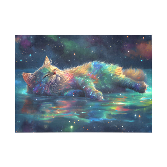 Cosmic Feline Dreams Jigsaw Puzzle - Puzzle - Peatsy Puzzles