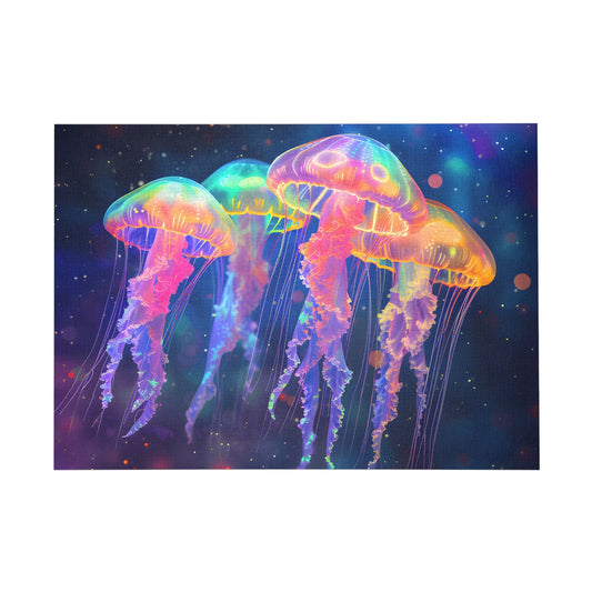 Cosmic Jellyfish Dance Jigsaw Puzzle - Puzzle - Peatsy Puzzles