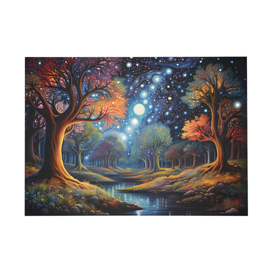 Enchanted Glitter Moon Forest Puzzle - Puzzle - Peatsy Puzzles