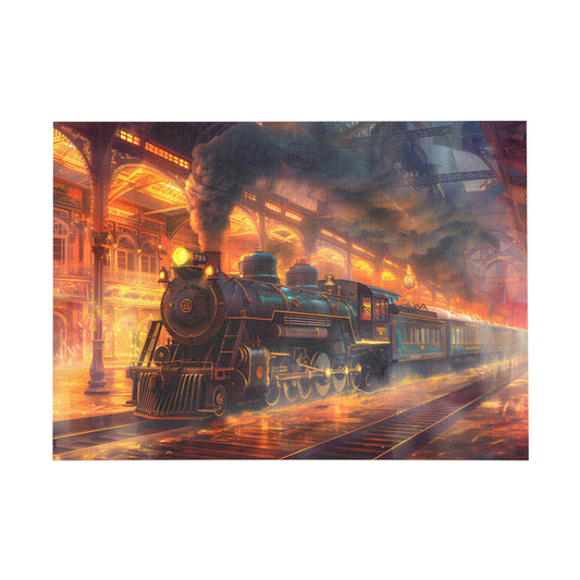Golden Steam Express Escape Jigsaw Puzzle - Puzzle - Peatsy Puzzles