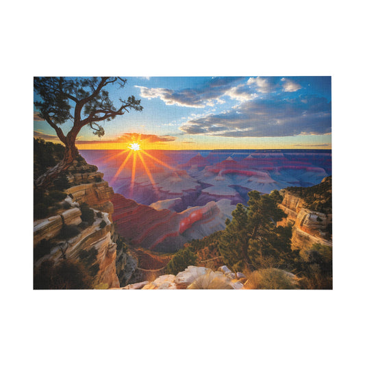 Grand Canyon Sunset Serenade Jigsaw Puzzle (252, 500, 1000-Piece) - Peatsy