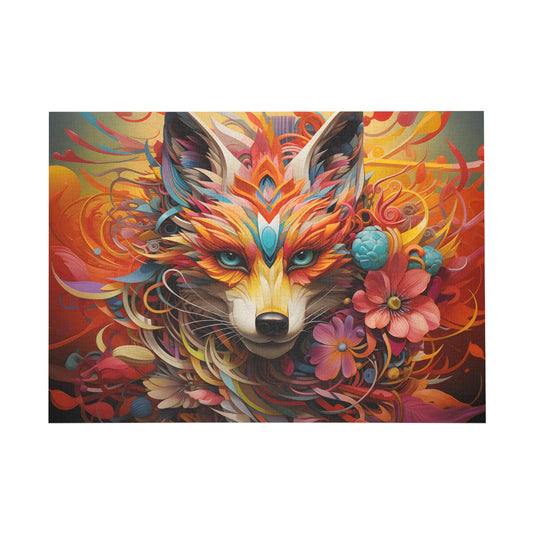 Mystical Fox Garden: A Vibrant Floral Fantasy Puzzle Challenge - Peatsy