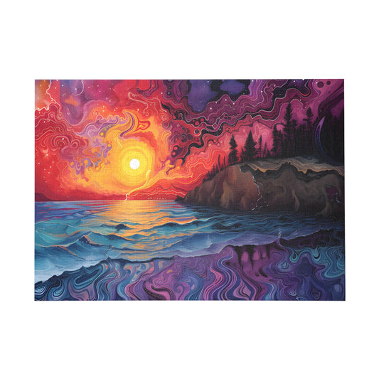 Painted Sunset Serenity Jigsaw Puzzle - Peatsy