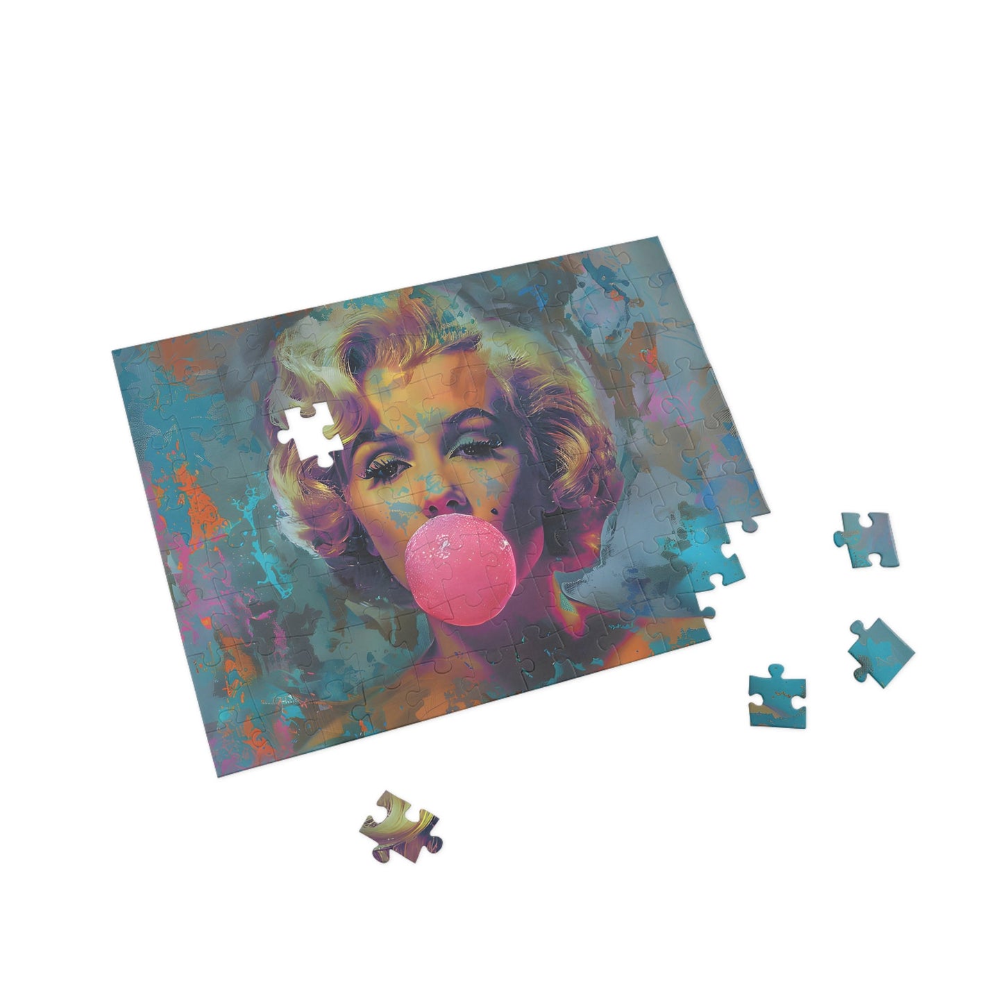 Pop Art Bubblegum Bliss Jigsaw Puzzle - Peatsy