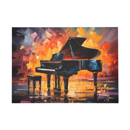 Rhapsody in Hue: The Vibrant Grand Piano Puzzle - Peatsy