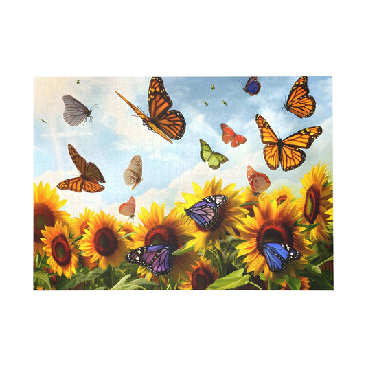Sunlit Butterfly Garden Jigsaw Puzzle - Peatsy