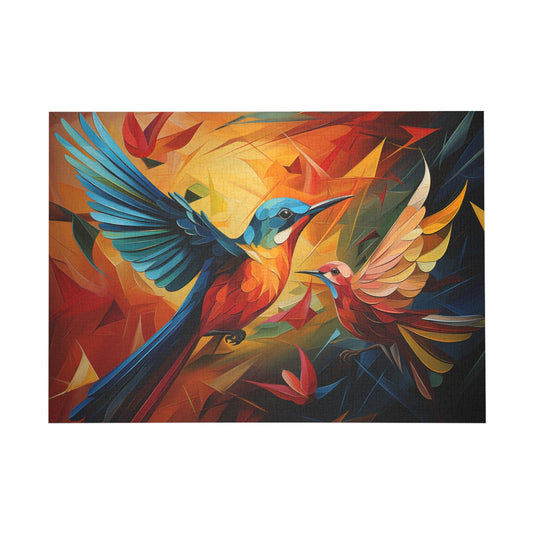 Symphony of Colorful Wings Jigsaw Puzzle - Peatsy