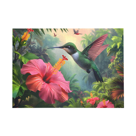Tropical Hummingbird Haven Jigsaw Puzzle - Peatsy