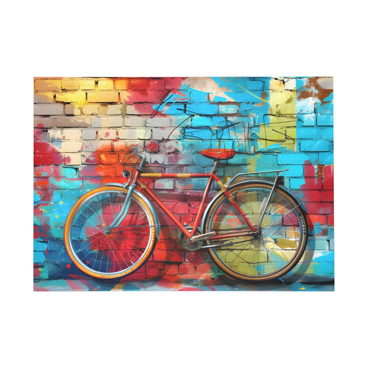 Urban Colors and Cycling Dreams Jigsaw Puzzle - Peatsy