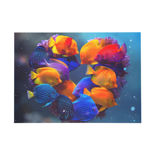 Vibrant Coral Reef Encounter Jigsaw Puzzle - Peatsy