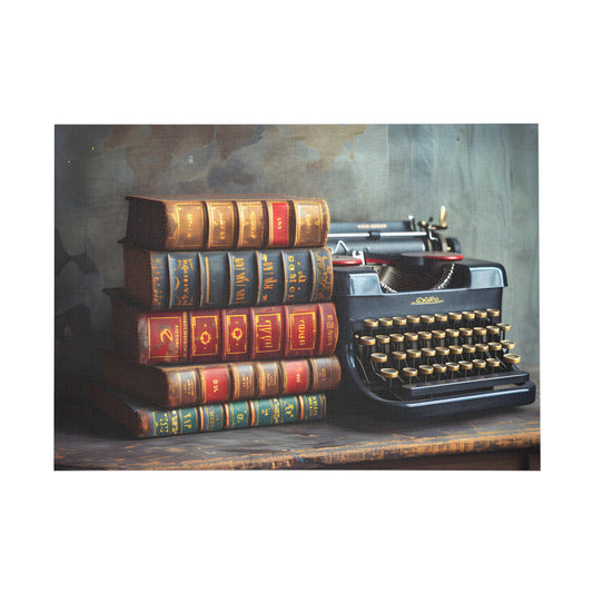 Vintage Tales and Typewriter Memories Eclectic Jigsaw Puzzle - Peatsy